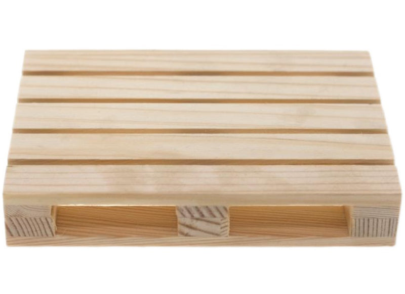 Miniature 1/10 Scale Wooden Pallet Kit for Realistic RC Scene 120x80x21mm