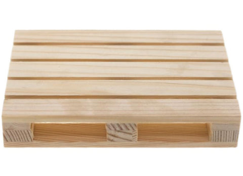 Miniature 1/10 Scale Wooden Pallet Kit for Realistic RC Scene 120x80x21mm