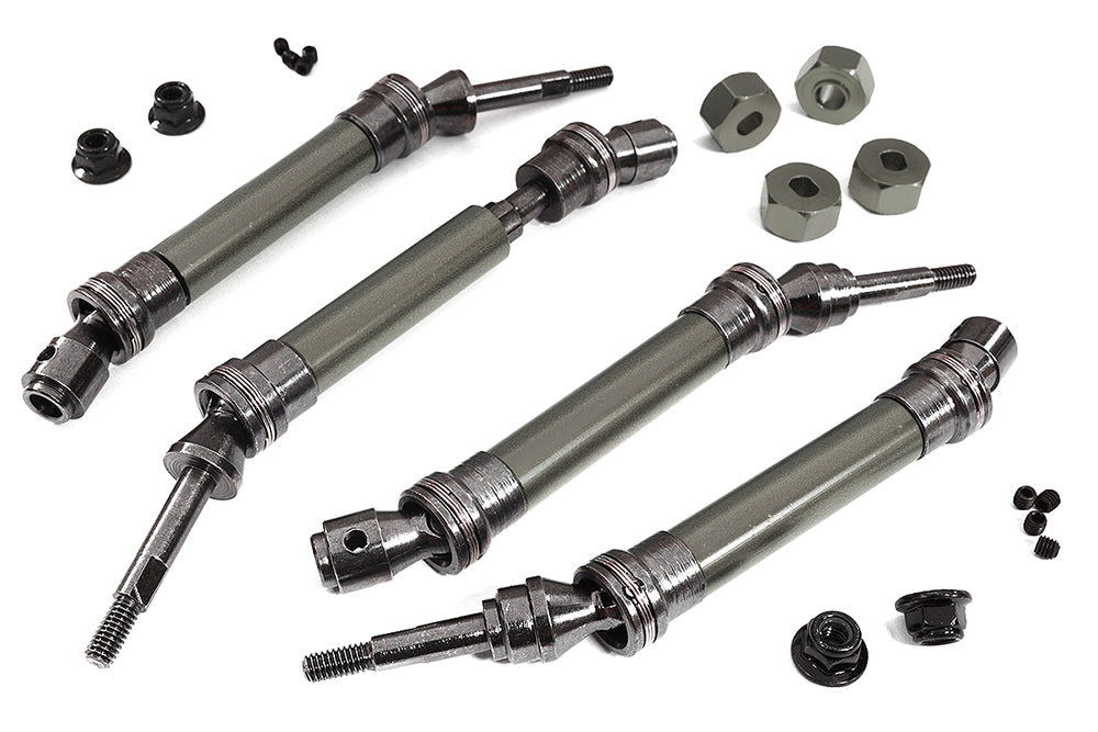 Alloy Front & Rear Universal Drive Shaft Set for Traxxas 1/10 Slash 4X4