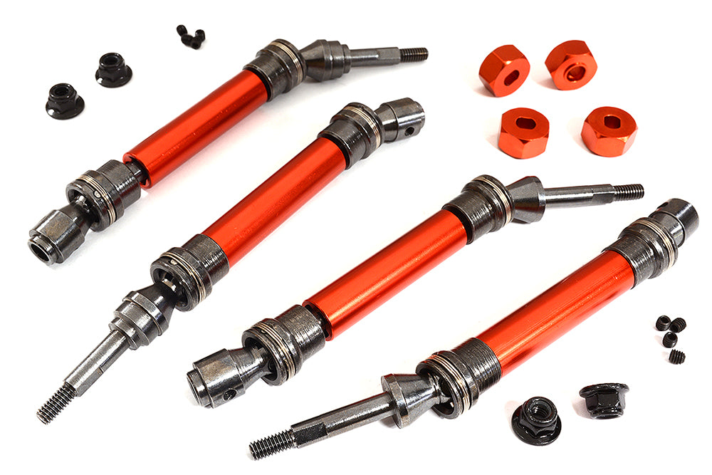 Alloy Front & Rear Universal Drive Shaft Set for Traxxas 1/10 Slash 4X4