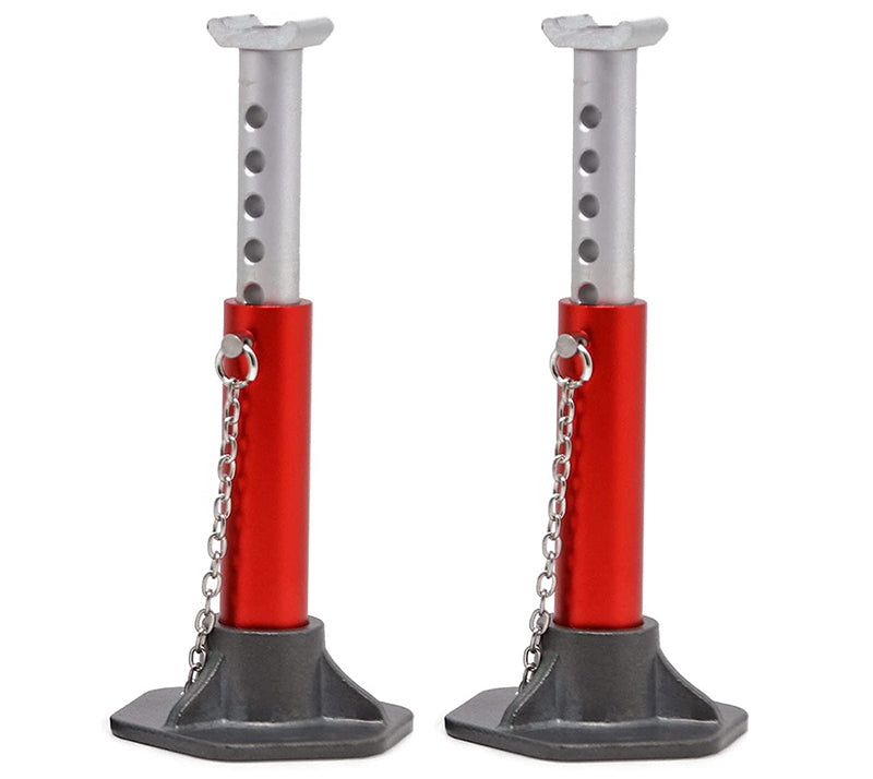 Adjustable Heights 61-88mm Model Jack Stands (2) for 1/10 Scale