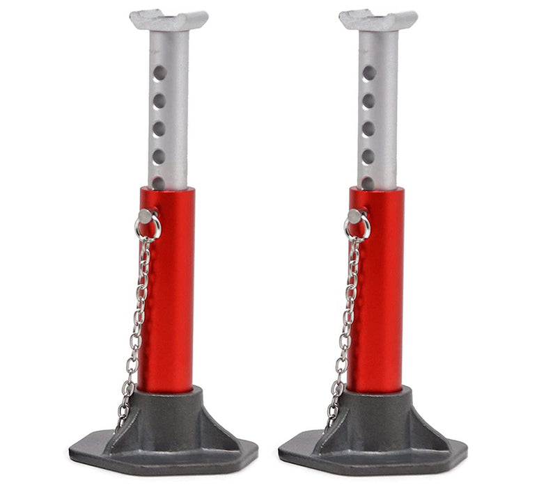 Adjustable Heights 61-88mm Model Jack Stands (2) for 1/10 Scale