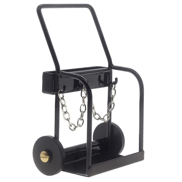 Miniature 1/10 Scale Model Gas Cylinder Welding Cart Hand Truck