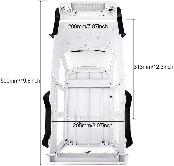 Realistic LX10 Hard Plastic Body Kit for 1/10 Scale Off-Road Crawler WB=313mm