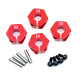 12mm Hex Wheel (4) Hub 5mm Thick for 1/10 Traxxas, Axial, Tamiya, TC & Drift