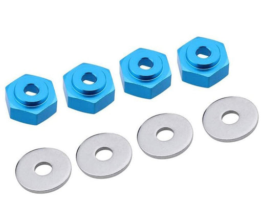 12-to-17mm Conversion Alloy Hex Wheel (4) Hub +1mm Offset for 1/10 Scale RC