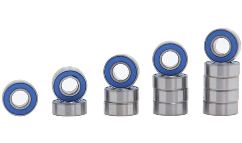 Low Friction Rubber Sealed Ball Bearings (15) 5x11x4mm for RC Vehicles