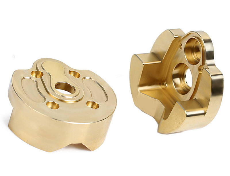 CNC Machined Brass 82g Each Portal Cover (2) for Axial 1/10 SCX10 III