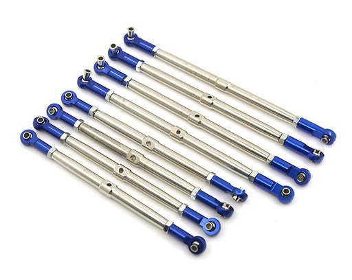 Alloy Rod Ends + Steel Turnbuckle Set (8) for 1/10 Revo, E-Revo, Summit