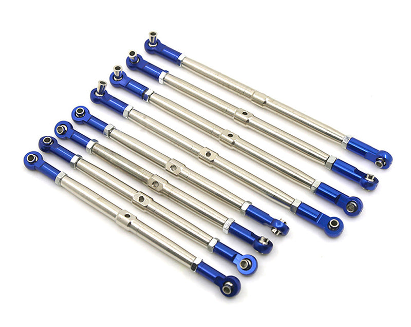 Alloy Rod Ends + Steel Turnbuckle Set (8) for 1/10 Revo, E-Revo, Summit