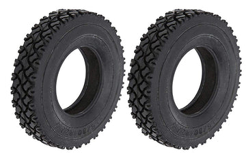 All Terrain Rubber 88mm Tire (2) for Tamiya 1/14 Tractor Truck W=20mm