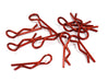 Color Bent-Up Body Clips (10) for 1/10 RC Cars & Trucks (LxW=25x7mm)