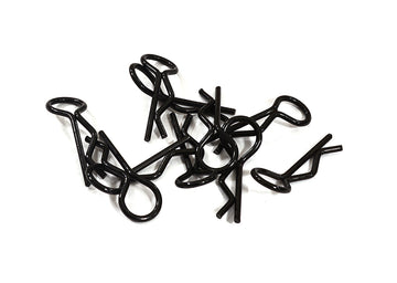 Bent-Up Body Clips (10) for 1/10 RC Cars & Trucks (LxW=23x9mm)