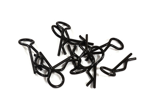 Bent-Up Body Clips (10) for 1/10 RC Cars & Trucks (LxW=23x9mm)