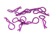 Color Bent-Up Body Clips (10) for 1/10 RC Cars & Trucks (LxW=24x9mm)