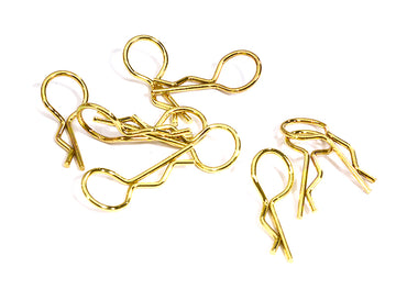 Bent-Up Body Clips (10) for 1/10 RC Cars & Trucks (LxW=24x11mm)