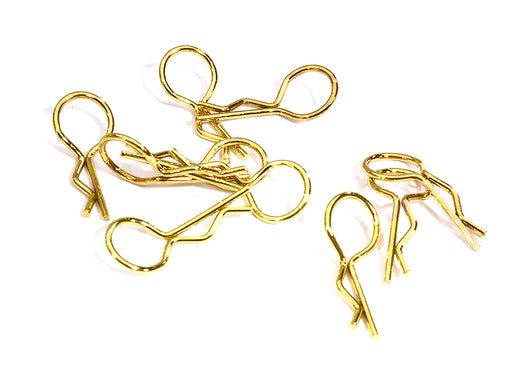 Bent-Up Body Clips (10) for 1/10 RC Cars & Trucks (LxW=24x11mm)