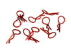 Color Bent-Up Body Clips (10) for 1/10 RC Cars & Trucks (LxW=24x11mm)