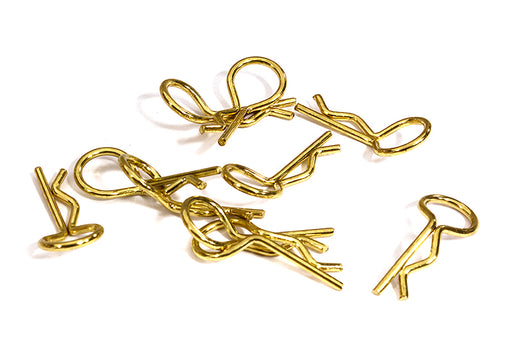 Bent-Up Body Clips (10) for 1/8 RC Cars & Trucks (LxW=25x11mm)