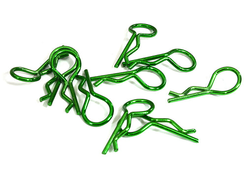 Color Bent-Up Body Clips (10) for 1/8 RC Cars & Trucks (LxW=25x11mm)