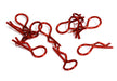 Color Bent-Up Body Clips (10) for 1/8 RC Cars & Trucks (LxW=25x11mm)