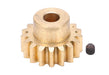 Machined Brass 16g Pinion Gear 17T for Axial 1/10 RBX10 Ryft 4WD Rock Bouncer