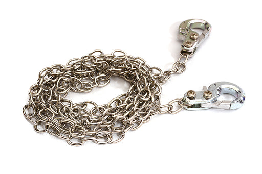 Realistic 1/10 Scale Metal Drag Chain w/ Tow Hooks for Off-Road Crawler