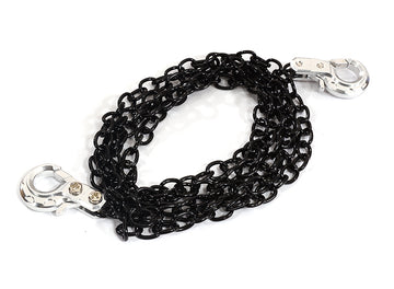 Realistic 1/10 Scale Metal Drag Chain w/ Tow Hooks for Off-Road Crawler