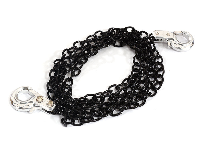 Realistic 1/10 Scale Metal Drag Chain w/ Tow Hooks for Off-Road Crawler