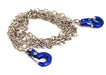 Realistic 1/10 Scale Metal Drag Chain w/ Tow Hooks for Off-Road Crawler