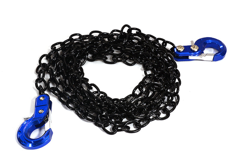 Realistic 1/10 Scale Metal Drag Chain w/ Tow Hooks for Off-Road Crawler