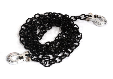 Realistic 1/10 Scale Metal Drag Chain w/ Tow Hooks for Off-Road Crawler