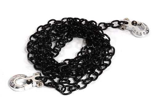 Realistic 1/10 Scale Metal Drag Chain w/ Tow Hooks for Off-Road Crawler