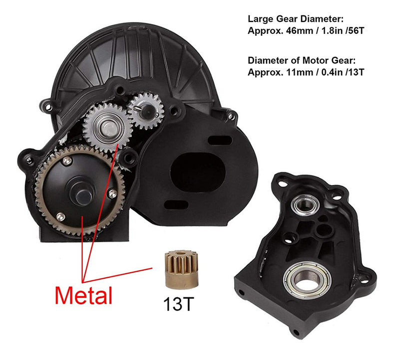 Complete Main Gearbox Tranny w/ Gear Set for Axial 1/10 SCX10 II Crawler