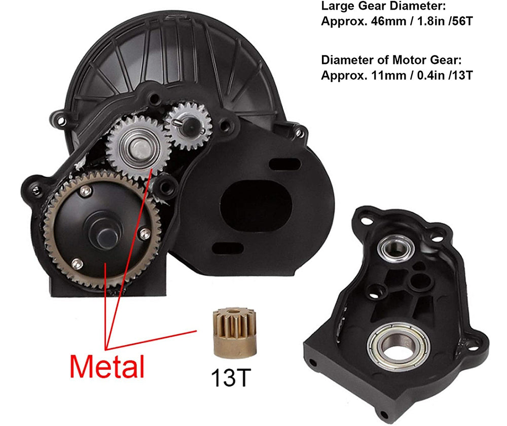 Complete Main Gearbox Tranny w/ Gear Set for Axial 1/10 SCX10 II Crawler