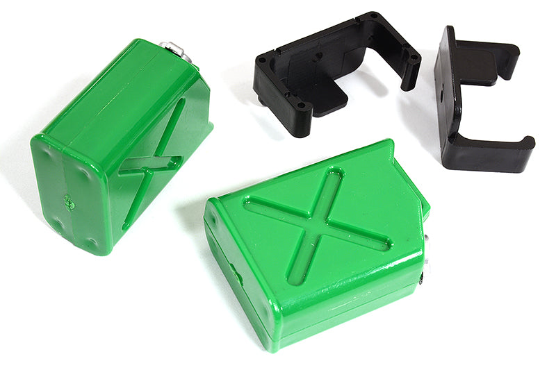 Realistic Jerry Can Oil Tank (2) w/ Bracket for 1/10 Scale Rock Crawler