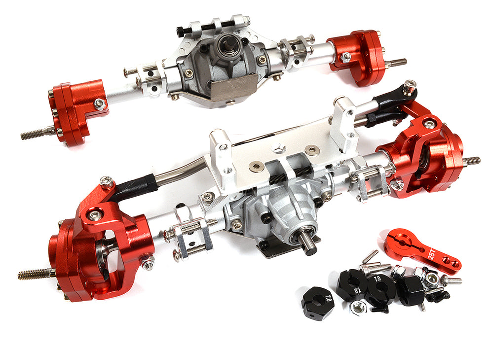 Reversible Rotation F&R Axle Assembly w/ Internals for 1/10 SCX10 II & SCX10 III