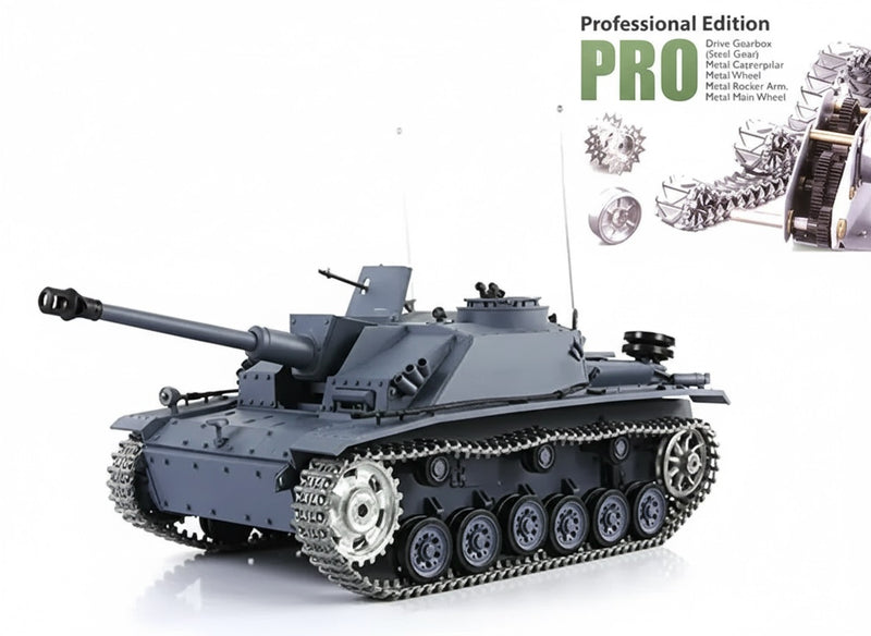 1/16 Scale German Stug III F8 Type Antitank, 2.4Ghz R/C Model HL3868-1Pro 7.0
