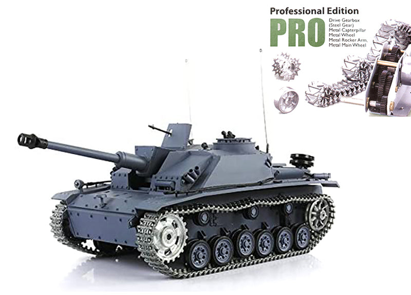 1/16 Scale German Stug III F8 Type Antitank, 2.4Ghz R/C Model HL3868-1Pro 7.0