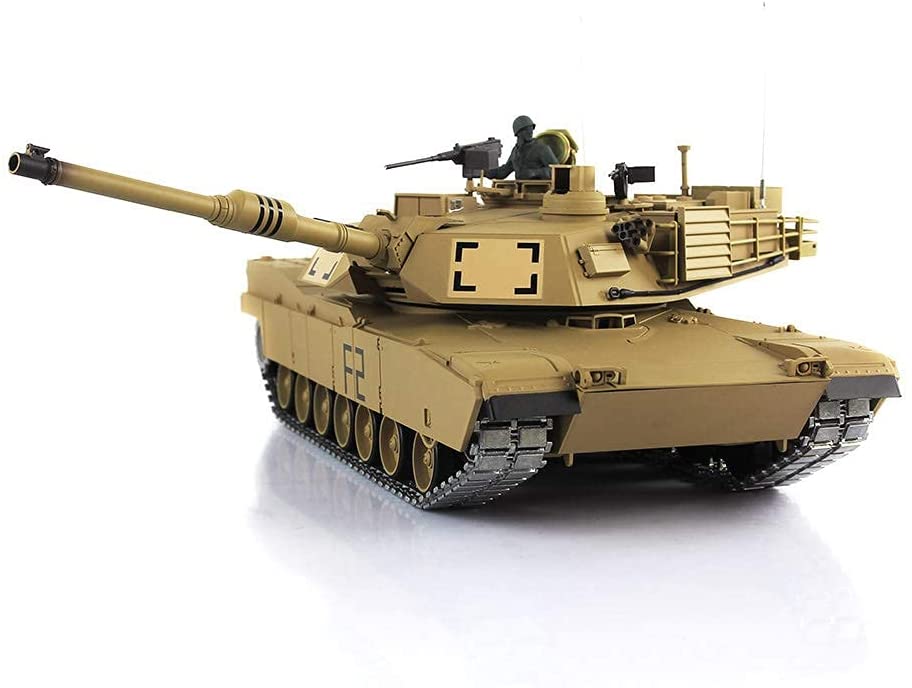 1/16 Scale USA M1A2 Abrams Main Battle Tank, 2.4Ghz R/C Model HL3918-1Pro 7.0