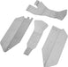 Stainless Steel Skid Plates Protection Set for Traxxas 1/10 Slash 4X4 (non-LCG)