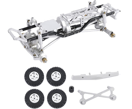 Complete Alloy Conversion Kit w/ 133 Wheelbase for Axial 1/24 SCX24 C10 Crawler