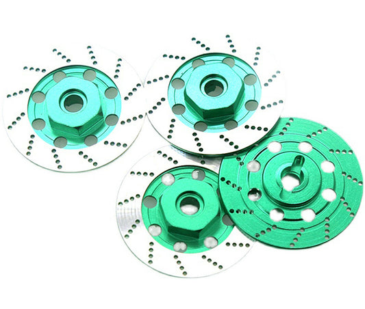 Realistic Alloy Machined Brake 12mm Hex Hub Set for 1/10 Scale On-Road