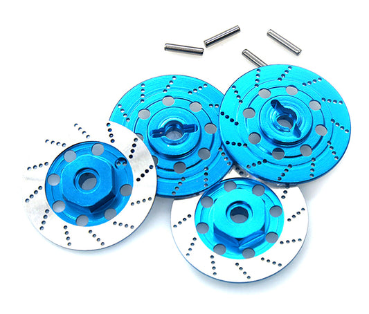 Realistic Alloy Machined Brake 12mm Hex Hub Set for 1/10 Scale On-Road