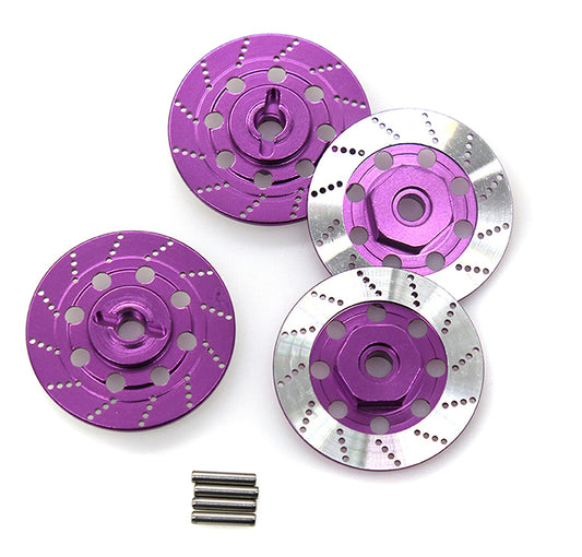 Realistic Alloy Machined Brake 12mm Hex Hub Set for 1/10 Scale On-Road