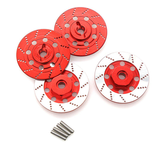 Realistic Alloy Machined Brake 12mm Hex Hub Set for 1/10 Scale On-Road