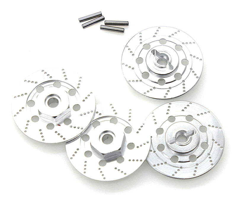 Realistic Alloy Machined Brake 12mm Hex Hub Set for 1/10 Scale On-Road