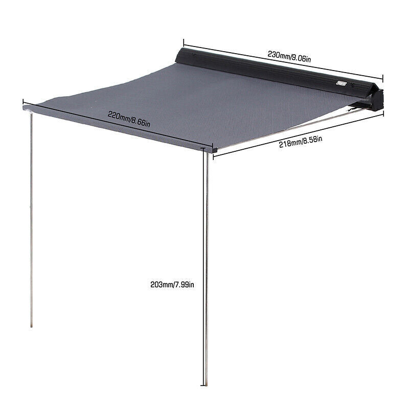 Realistic Side Awning Camping Tent Sunshade for Traxxas TRX-4 & Axial SCX10 III