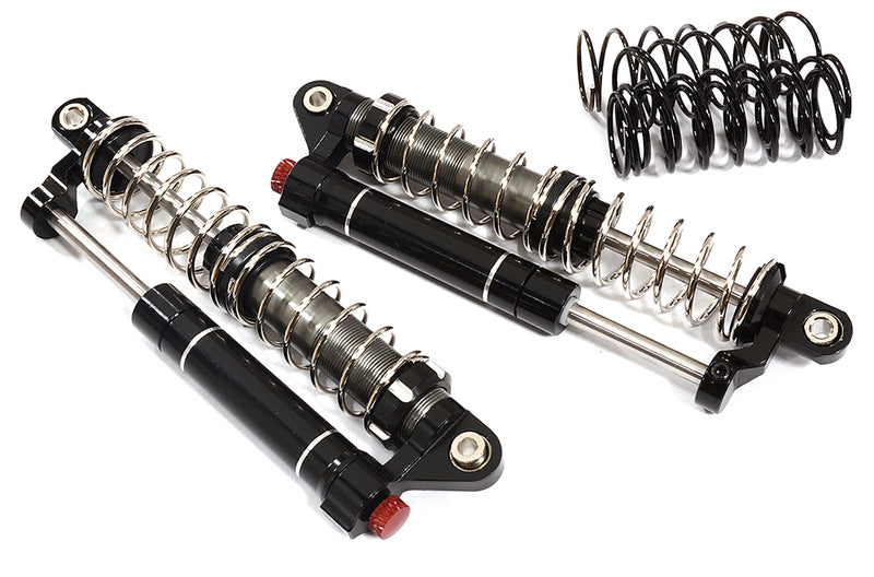 Realistic Billet Machined Dual Shock Set (2) for 1/10 Off-Road Crawler (L=90mm)