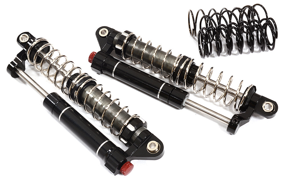 Realistic Billet Machined Dual Shock Set (2) for 1/10 Off-Road Crawler (L=90mm)